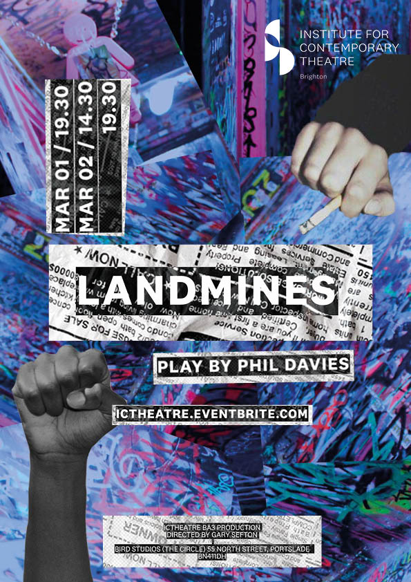 Landmines poster - Institute for Contemporary Theatre