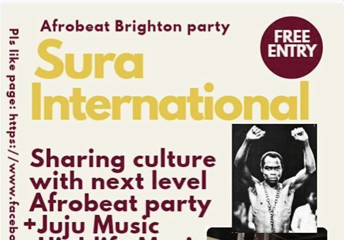 Afrobeat Brighton party - Sura International 