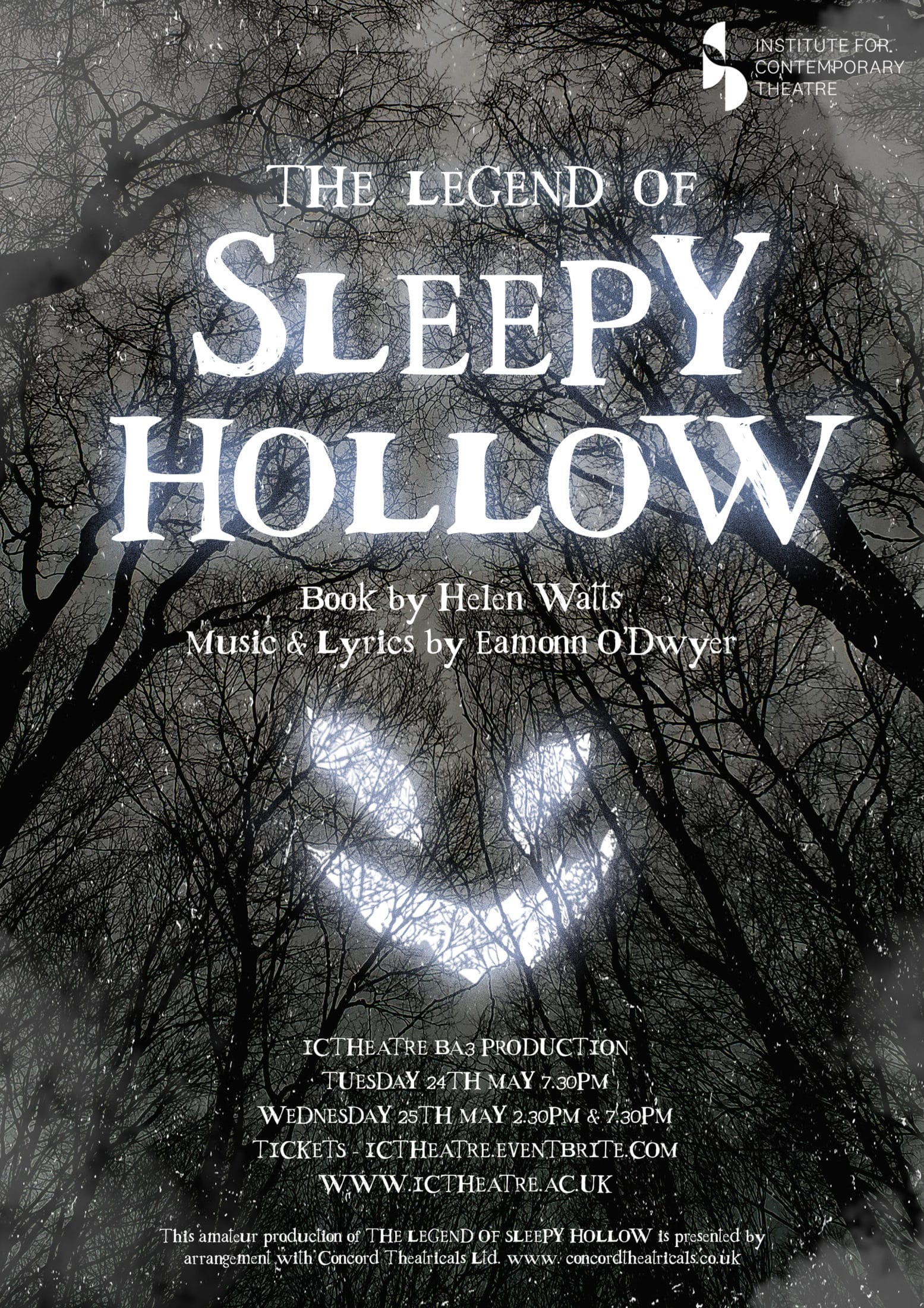 The Legend of Sleepy Hollow by Helen Walls - Institute for Contemporary Theatre poster