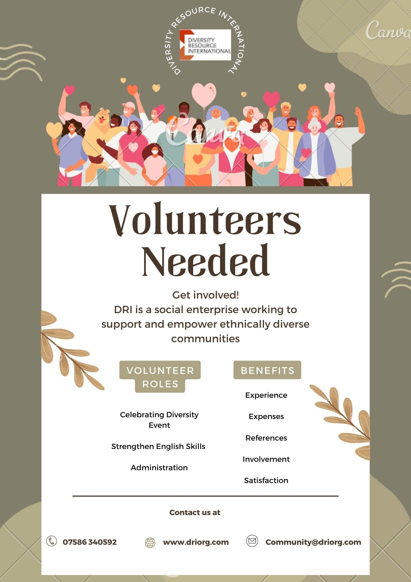 Volunteers Needed poster