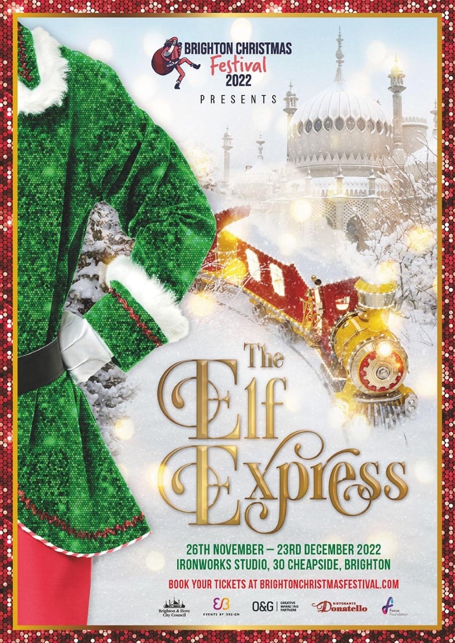 The Elf Express Poster - Brighton Christmas Festival 2022